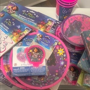 Enchanting Party Supplies Set - Pink and Purple